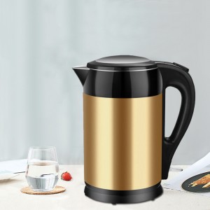 Stainless Steel Electric Kettle Tea Pot Double Layers Scald Proof Kettle