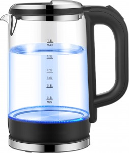 304 Stainless Steel New PP High Borosilicate Cheap Electric Glass LED Kettle