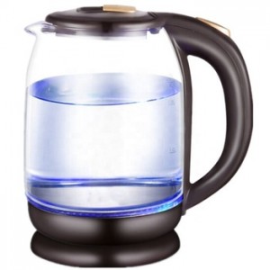 Hot Sale Cheap High Borosilicate Glass Kettle with LED Blue Light Glass Kettle