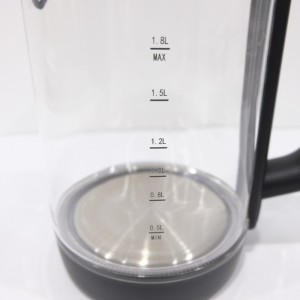 304 Stainless Steel New PP High Borosilicate Cheap Electric Glass LED Kettle