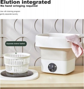 Home Appliances Portable Folding Mini Washing Machine with 3 Modes Cleaning for Underwear, Baby Clothes, or Pet Clothes and Etc